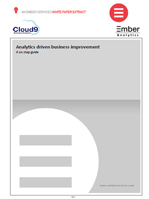 Cloud9 Ember Analytics Driven Business Improvement 6-step Guide infosheet